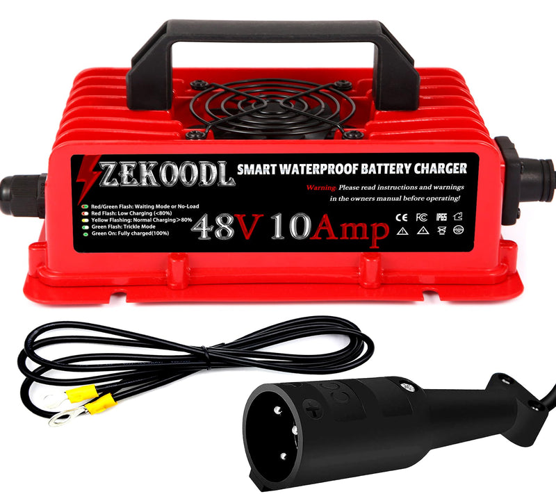 Load image into Gallery viewer, ZEKOODL 48 Volt Golf Cart Charger for Club Car, 10 AMP
