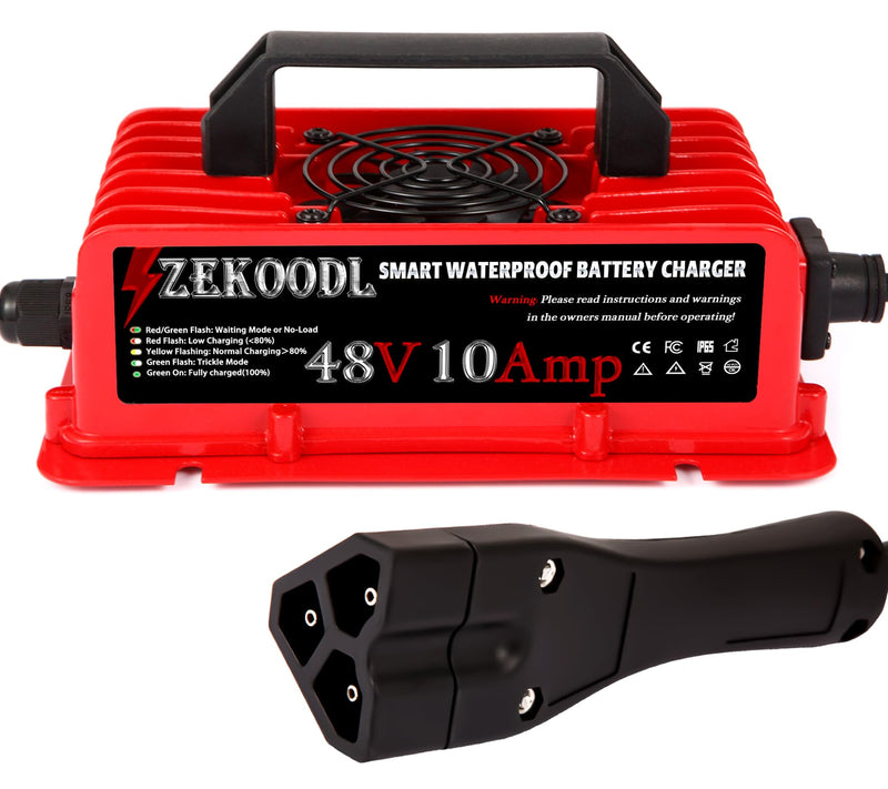 Load image into Gallery viewer, ZEKOODL 48 Volt Golf Cart Charger for EZGO RXV &amp; TXT, 10 AMP
