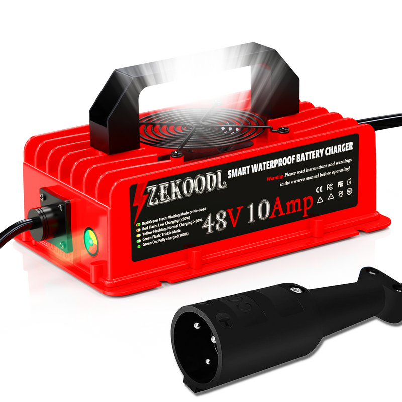 Load image into Gallery viewer, ZEKOODL 48 Volt Golf Cart Charger for Club Car, 10 AMP
